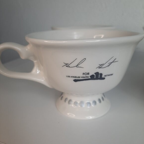 SET OF 4 VTG 1996 Baileys Winking Face Blue Eye Cup, Los Angeles Youth Network - Picture 8 of 8